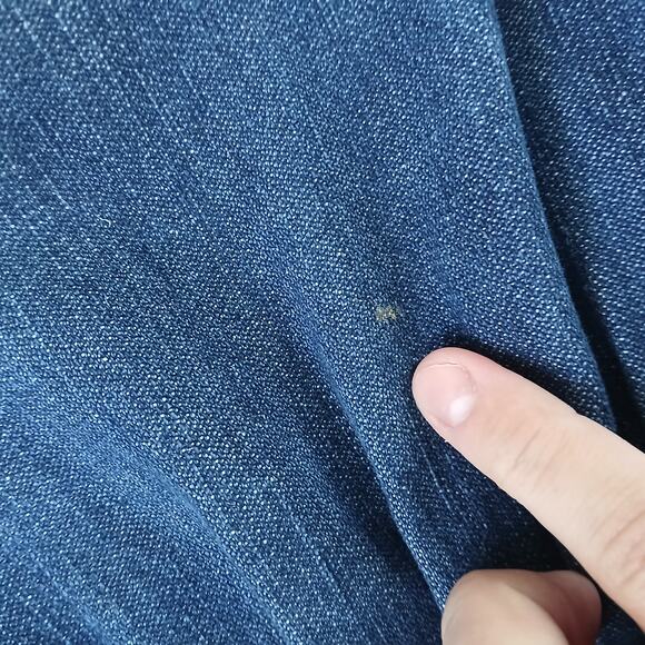 Tiered Denim Midi Skirt Womens X-Large Boho Western Y2K Hippie Country Farm - Picture 8 of 9